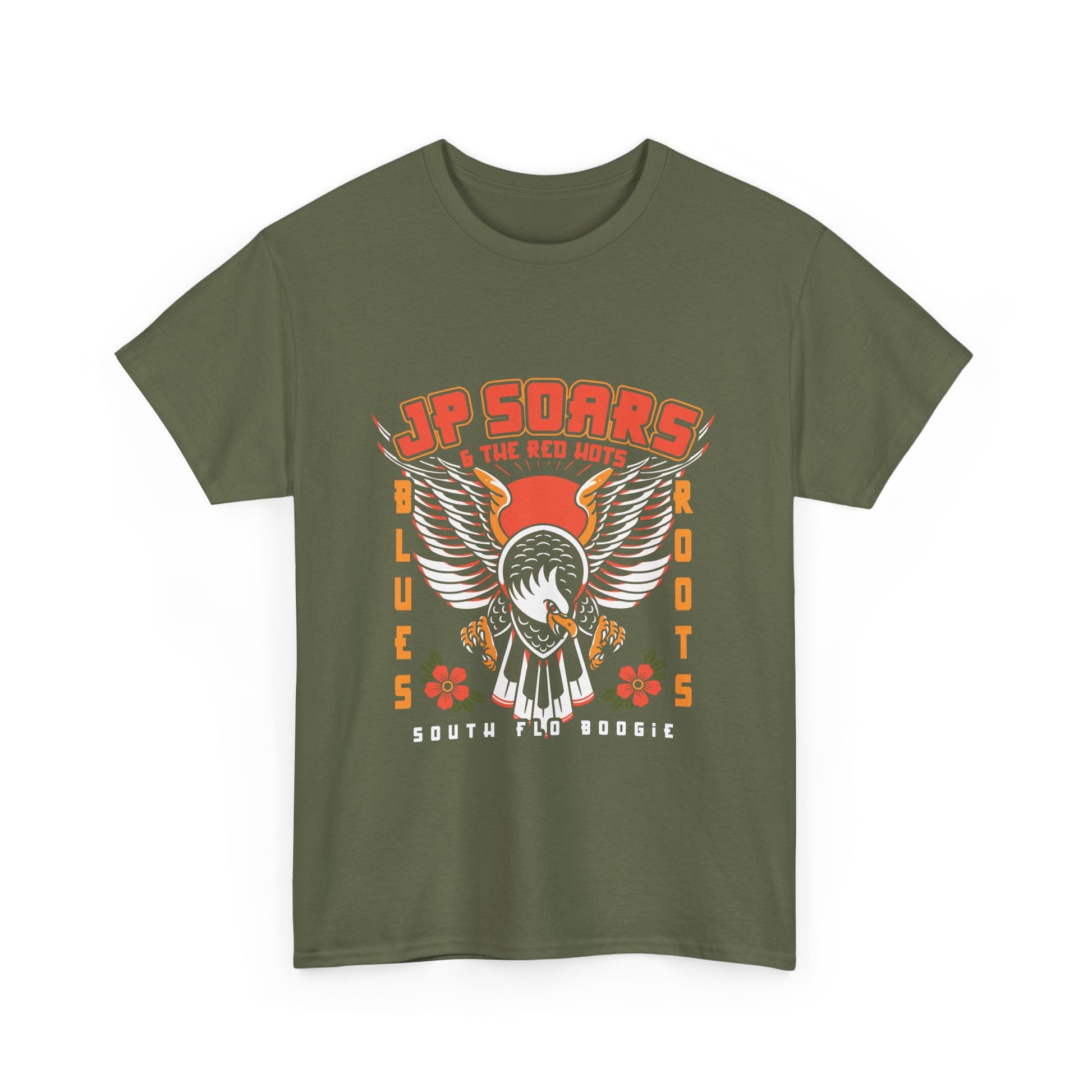 JP Soars Eagle Unisex Heavy Cotton Band Tee Dark Colors
